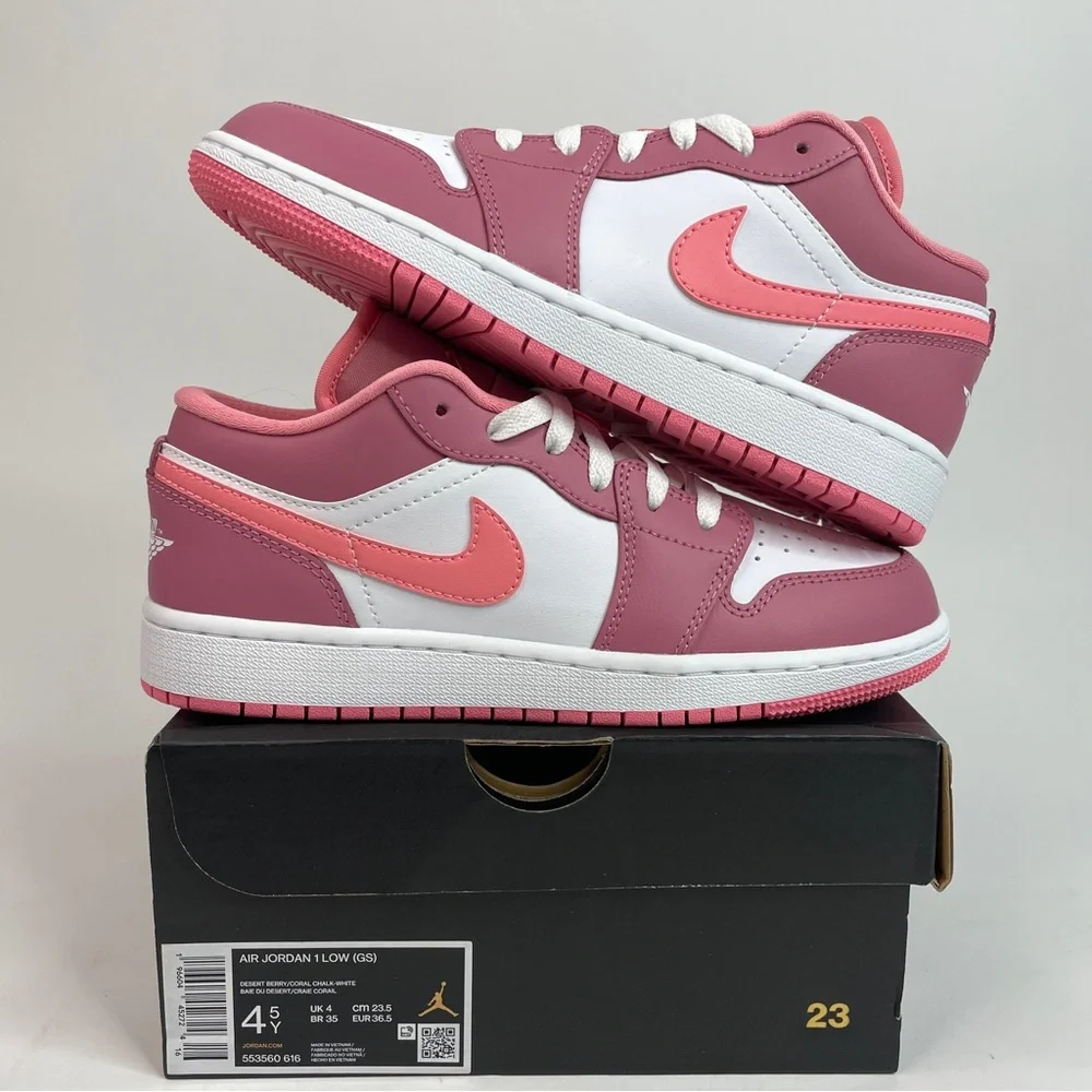 Nike Air Jordan 1 Retro Low GS “Valentine’s Day” 2023 - Picture 1 of 4